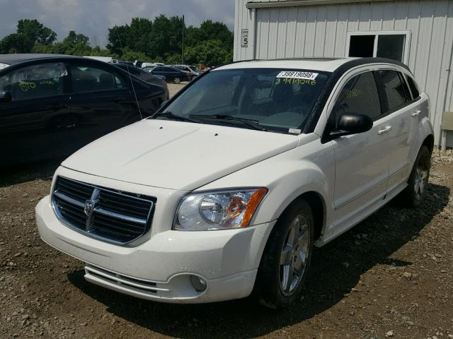 1B3HE78K47D556125 - 2007 DODGE CALIBER R/ WHITE photo 2