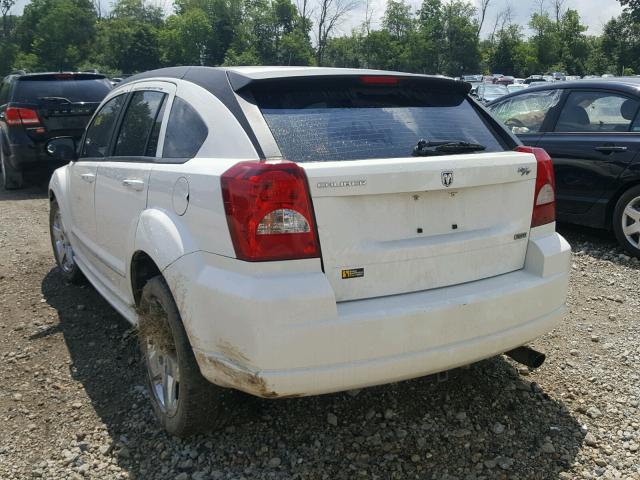 1B3HE78K47D556125 - 2007 DODGE CALIBER R/ WHITE photo 3