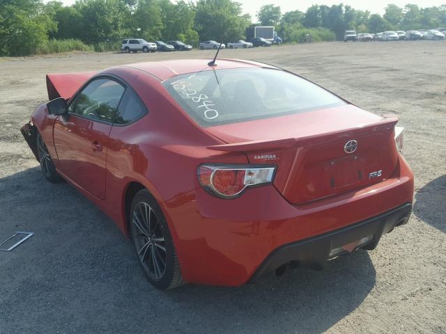 JF1ZNAA16D1723993 - 2013 TOYOTA SCION FR-S RED photo 3