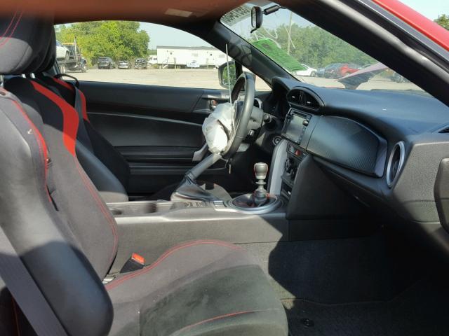 JF1ZNAA16D1723993 - 2013 TOYOTA SCION FR-S RED photo 5