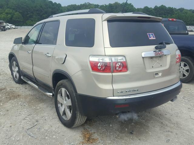 1GKLRMED8AJ145499 - 2010 GMC ACADIA SLT თაფლისფერი ფოტო 3