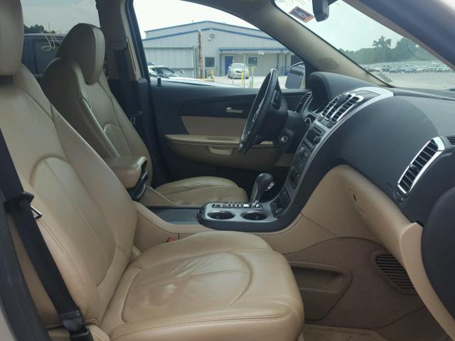 1GKLRMED8AJ145499 - 2010 GMC ACADIA SLT თაფლისფერი ფოტო 5