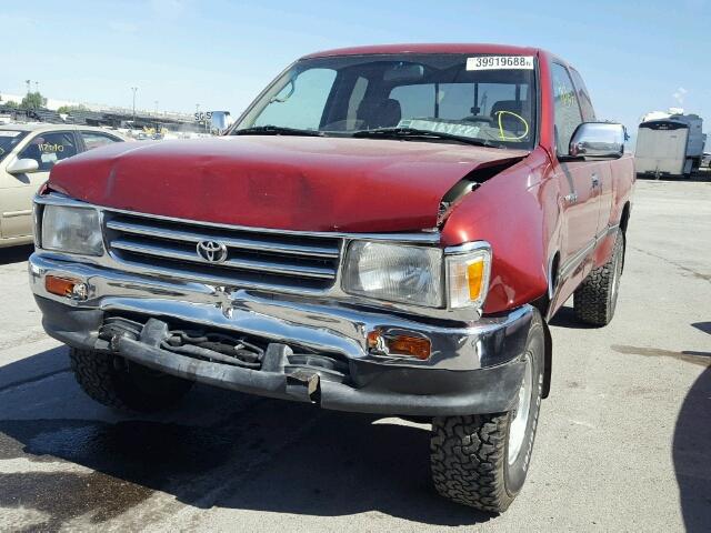 JT4VD22F2S0012631 - 1995 TOYOTA T100 XTRAC RED photo 2