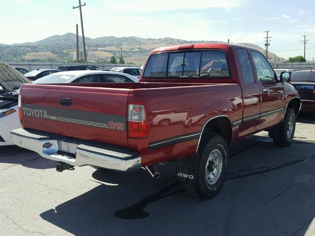 JT4VD22F2S0012631 - 1995 TOYOTA T100 XTRAC RED photo 4