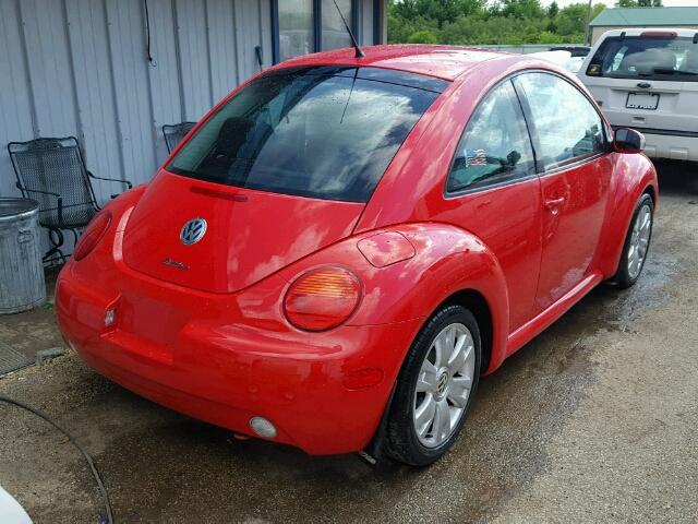 3VWCD21C83M440858 - 2003 VOLKSWAGEN NEW BEETLE 红色 照片 4