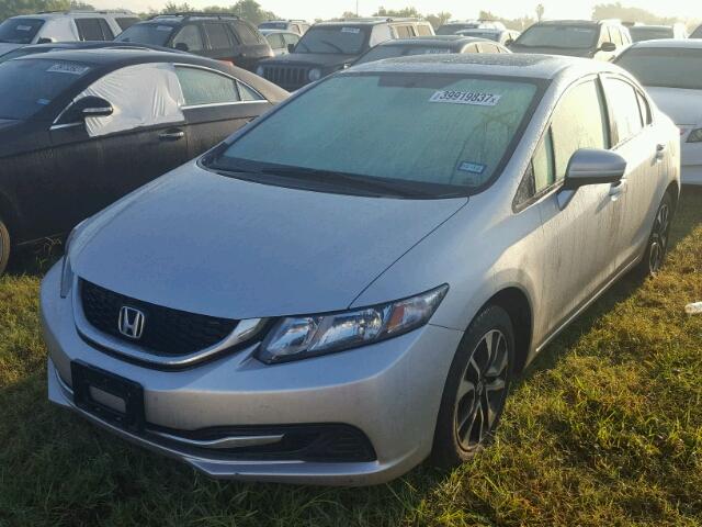 19XFB2F86FE068977 - 2015 HONDA CIVIC SILVER photo 2