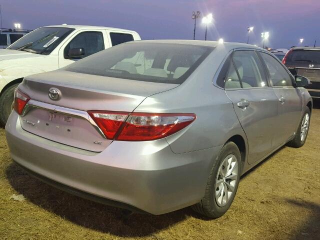 4T1BF1FK6FU986525 - 2015 TOYOTA CAMRY LE SILVER photo 4