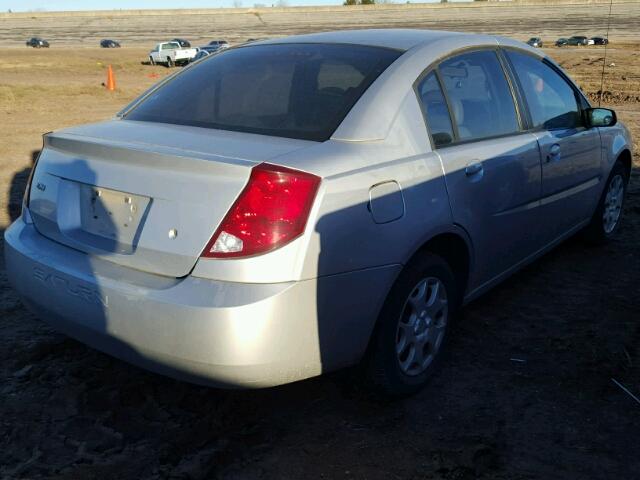 1G8AJ54F74Z154164 - 2004 SATURN ION LEVEL SILVER photo 4