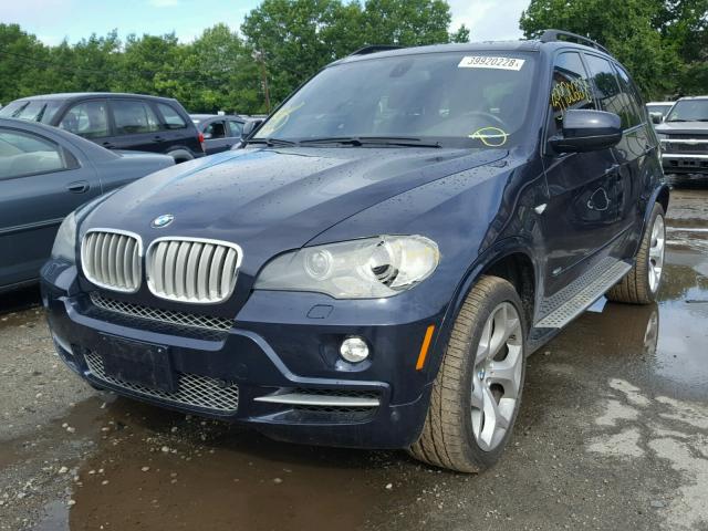 5UXFE83557LZ41954 - 2007 BMW X5 4.8I BLUE photo 2