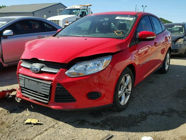 1FADP3F24DL351401 - 2013 FORD FOCUS RED photo 2