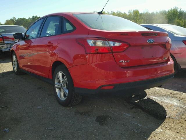 1FADP3F24DL351401 - 2013 FORD FOCUS RED photo 3