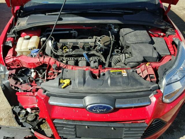 1FADP3F24DL351401 - 2013 FORD FOCUS RED photo 7
