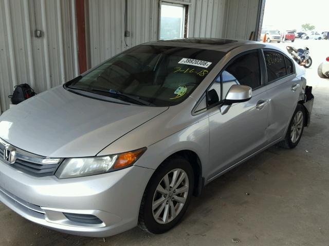2HGFB2F93CH537856 - 2012 HONDA CIVIC EXL 银色 照片 2