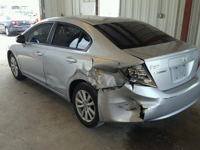 2HGFB2F93CH537856 - 2012 HONDA CIVIC EXL 银色 照片 3