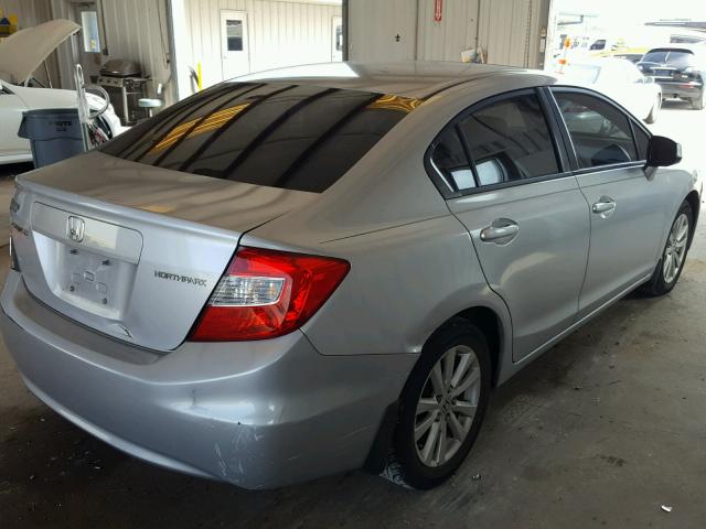 2HGFB2F93CH537856 - 2012 HONDA CIVIC EXL 银色 照片 4