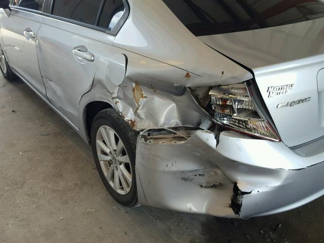 2HGFB2F93CH537856 - 2012 HONDA CIVIC EXL 银色 照片 9