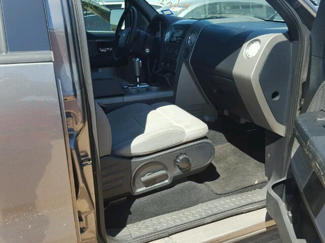 1FTPW14556FA50679 - 2006 FORD F150 GRAY photo 5