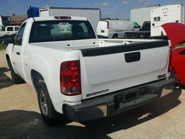 1GTEC14X09Z185489 - 2009 GMC SIERRA WHITE photo 3