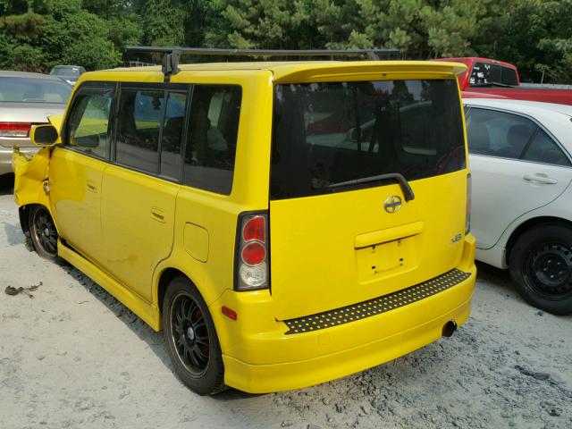 JTLKT334454017470 - 2005 TOYOTA SCION XB Gelb Foto 3