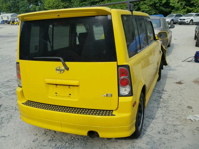 JTLKT334454017470 - 2005 TOYOTA SCION XB Gelb Foto 4