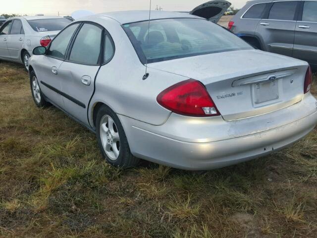 1FAFP53U11A129805 - 2001 FORD TAURUS SILVER photo 3