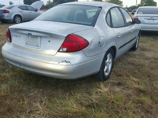 1FAFP53U11A129805 - 2001 FORD TAURUS SILVER photo 4