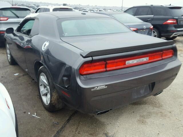 2C3CDYBT2EH153509 - 2014 DODGE CHALLENGER GRAY photo 3