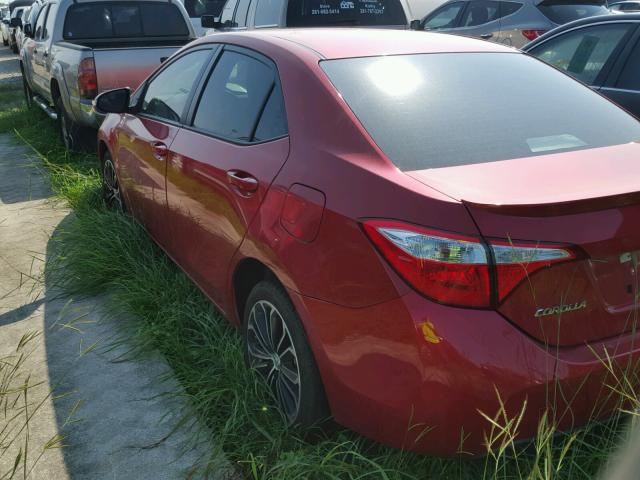 5YFBURHE2GP376507 - 2016 TOYOTA COROLLA L RED photo 3