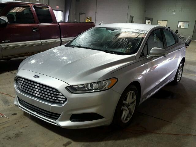 3FA6P0H70ER339636 - 2014 FORD FUSION SE SILVER photo 2