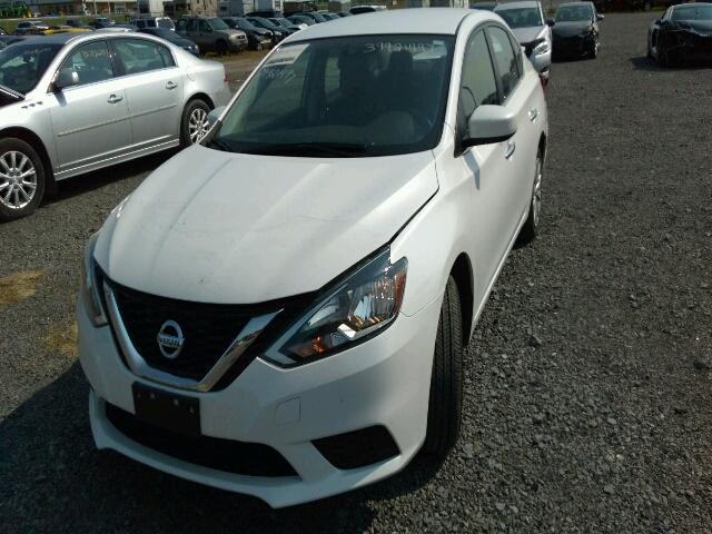 3N1AB7AP0HL640293 - 2017 NISSAN SENTRA S WHITE photo 2