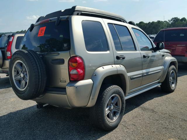 1J4GK38K44W195727 - 2004 JEEP LIBERTY RE TAN photo 4