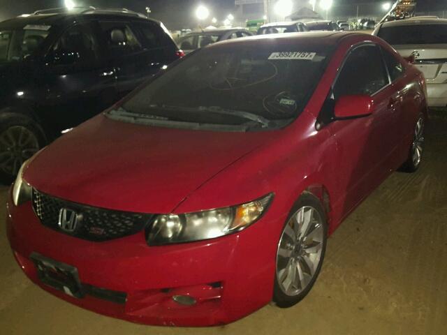 2HGFG2A52AH700788 - 2010 HONDA CIVIC RED photo 2