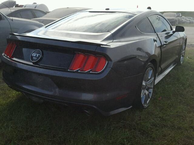 1FA6P8CF1F5412756 - 2015 FORD MUSTANG CHARCOAL photo 4