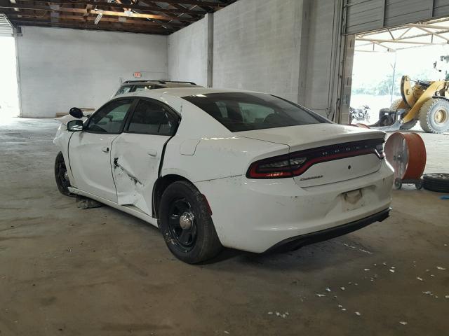 2C3CDXAG8HH544022 - 2017 DODGE CHARGER PO WHITE photo 3