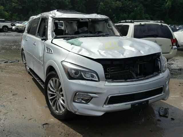 JN8AZ2NC8G9400097 - 2016 INFINITI QX80 SILVER photo 1