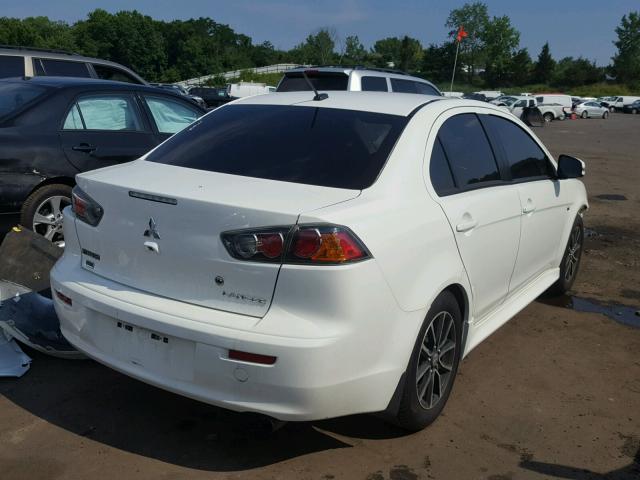 JA32V2FW0FU000484 - 2015 MITSUBISHI LANCER SE WHITE photo 4