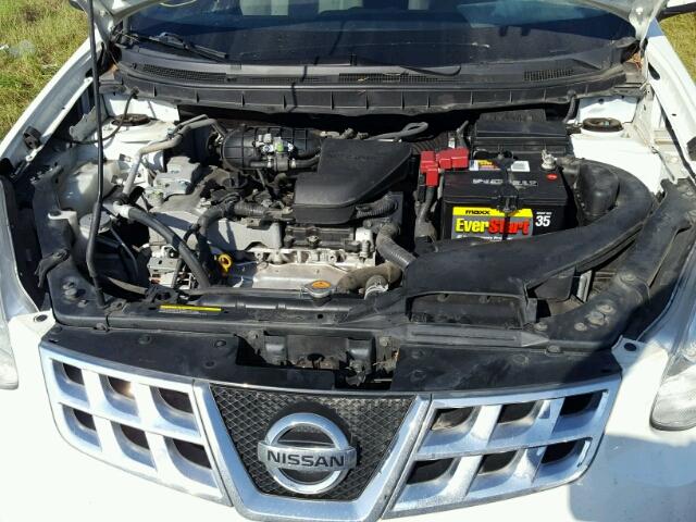 JN8AS5MT6DW552979 - 2013 NISSAN ROGUE S WHITE photo 7