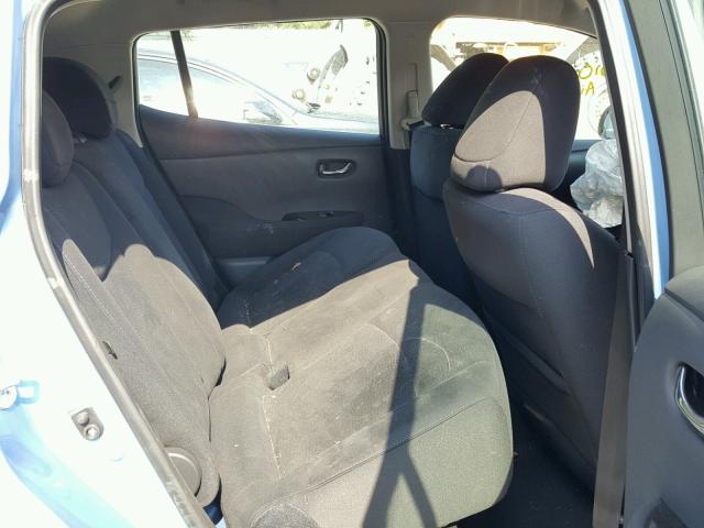 1N4AZ0CP2DC423725 - 2013 NISSAN LEAF S BLUE photo 6