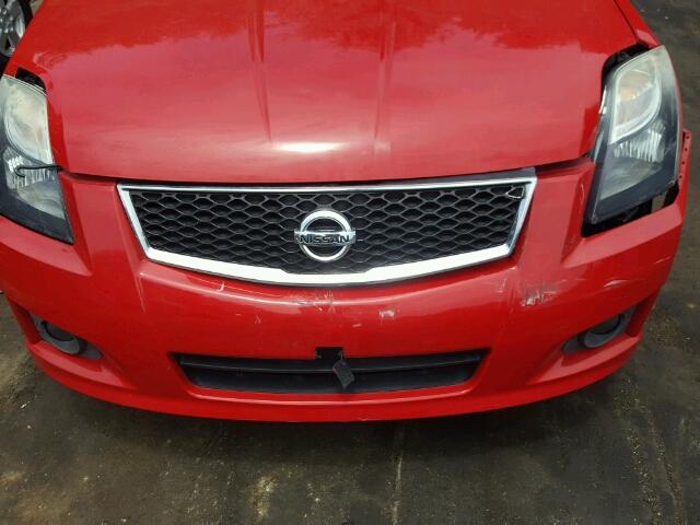 3N1AB6AP1CL669336 - 2012 NISSAN SENTRA 2.0 RED photo 9