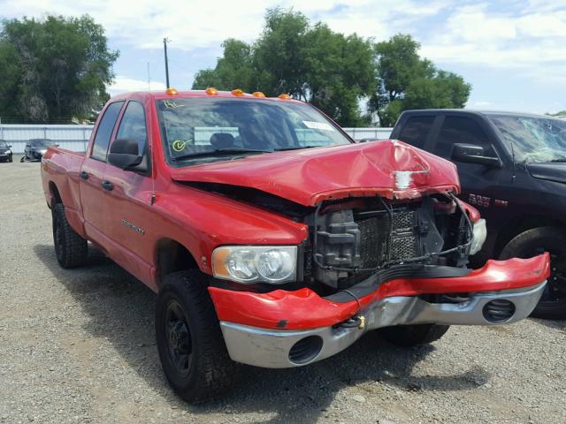 3D7KU28C14G282373 - 2004 DODGE RAM 2500 S RED photo 1