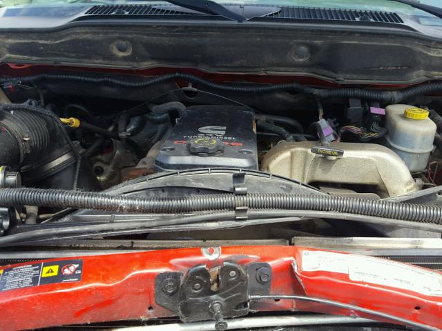 3D7KU28C14G282373 - 2004 DODGE RAM 2500 S RED photo 7