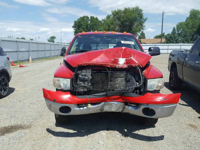 3D7KU28C14G282373 - 2004 DODGE RAM 2500 S RED photo 9