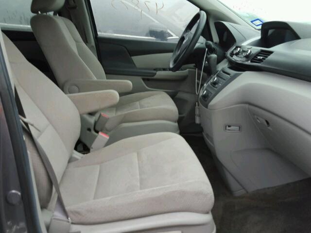 5FNRL5H28EB043754 - 2014 HONDA ODYSSEY LX GRAY photo 5