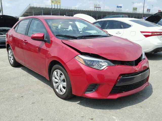 5YFBURHE5GP486466 - 2016 TOYOTA COROLLA RED photo 1