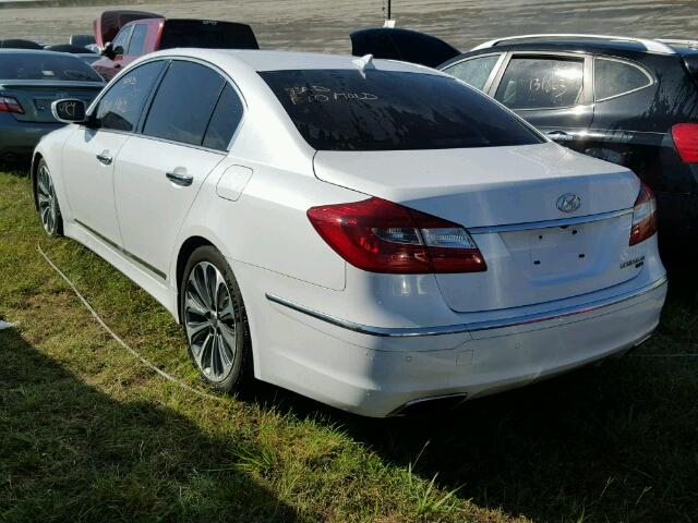 KMHGC4DH5EU260418 - 2014 HYUNDAI GENESIS 5. WHITE photo 3