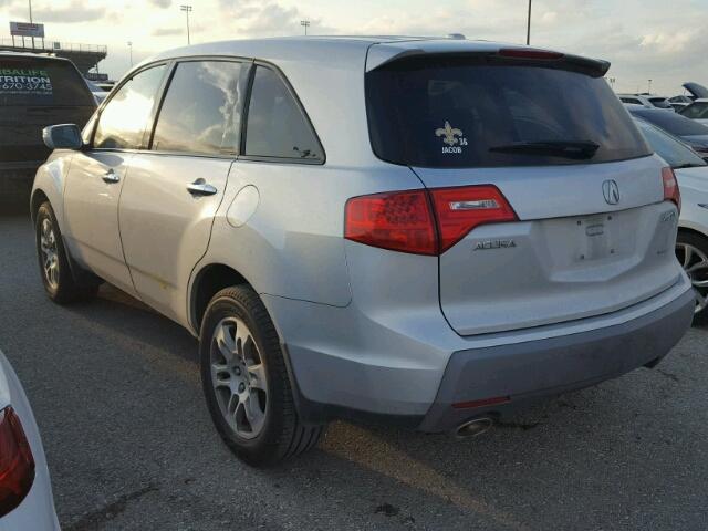 2HNYD282X8H535427 - 2008 ACURA MDX SILVER photo 3