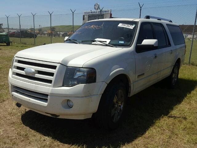 1FMFK19568LA70570 - 2008 FORD EXPEDITION WHITE photo 2