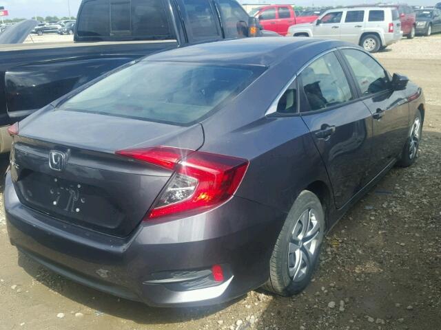 19XFC2F5XGE032939 - 2016 HONDA CIVIC LX GRAY photo 4