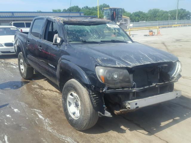 5TELU42N66Z292196 - 2006 TOYOTA TACOMA DOU შავი ფოტო 1