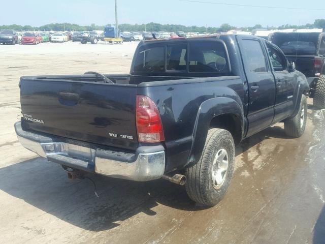 5TELU42N66Z292196 - 2006 TOYOTA TACOMA DOU შავი ფოტო 4